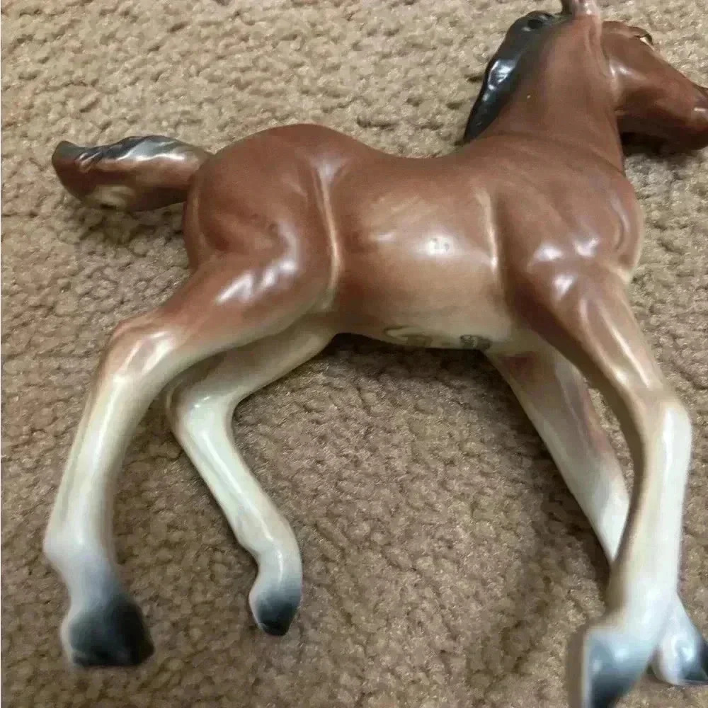 Vintage Horse porcelain figurine foal, made by Kreiss & Company made in Japan - Picture 7 of 11